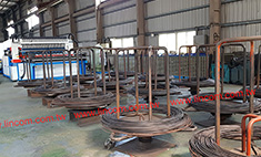 Mesh Welding Machine. Coil feed line wire, auto feed precut cross wires. High content-01ivity & flexibility for future demands.